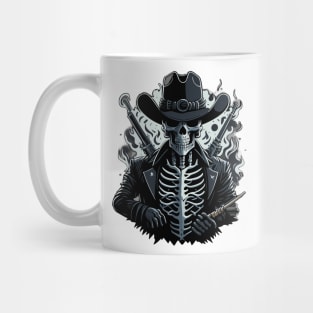 Cowboy skull with guns Mug